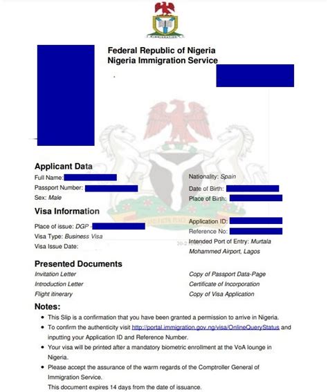Visa For Nigeria Online